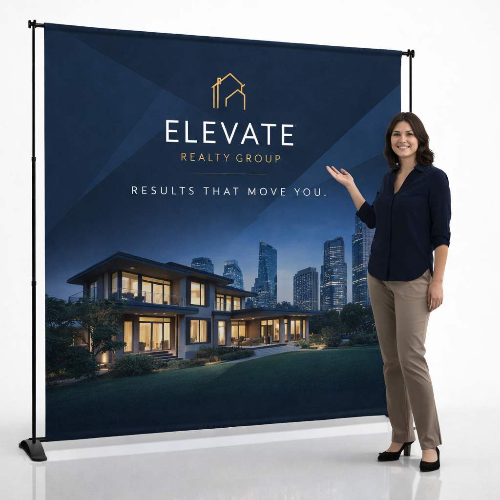 Fabric Backdrop and Stand 8 ft x 8 ft